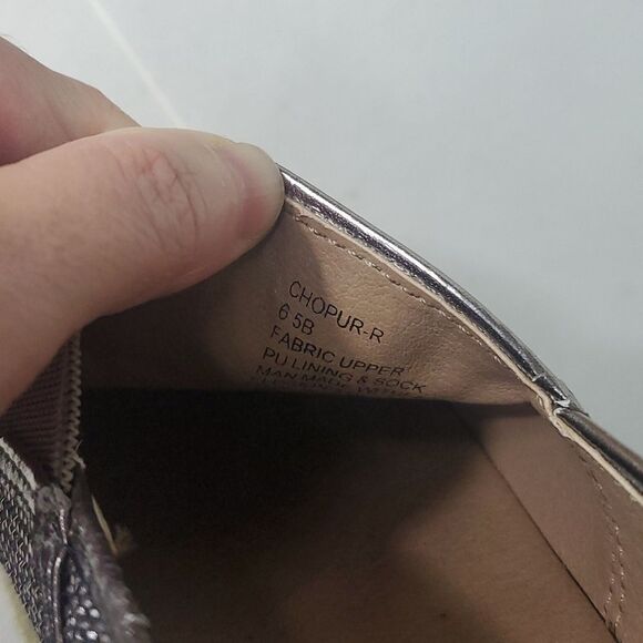 Steve Madden Chopur Embellished Espadrilles Silver Glitter Flats Size 6.5 B - Picture 8 of 9